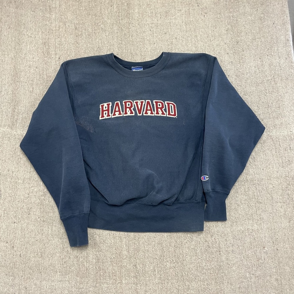 vintage Harvard champion sweatshirt mens medium blue‎ 1990s reverse weave